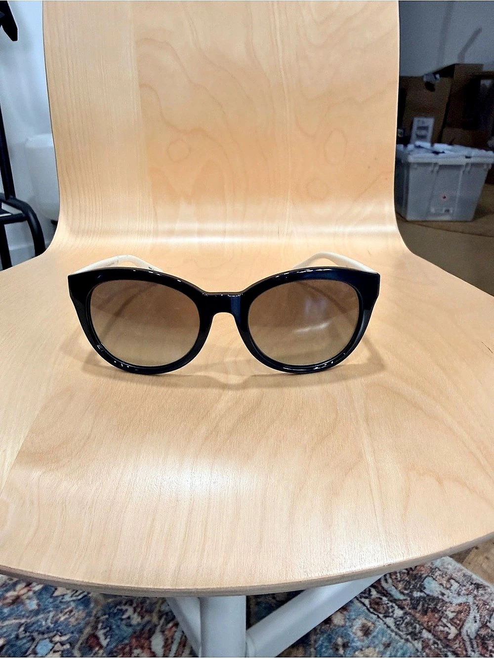 Michael Kors MK 6019 Oversized Square Eyeglasses Black & White
